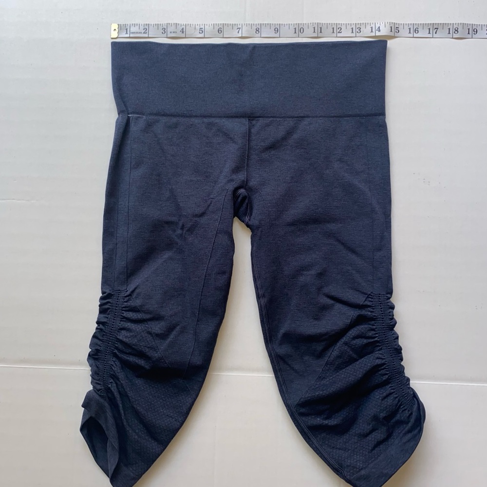 Lululemon Women's, In The Flow Blue Ruched Legging